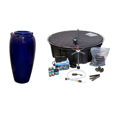Amphora FNT40163 Ceramic Vase Complete Fountain Kit Vase Fountain Blue Thumb